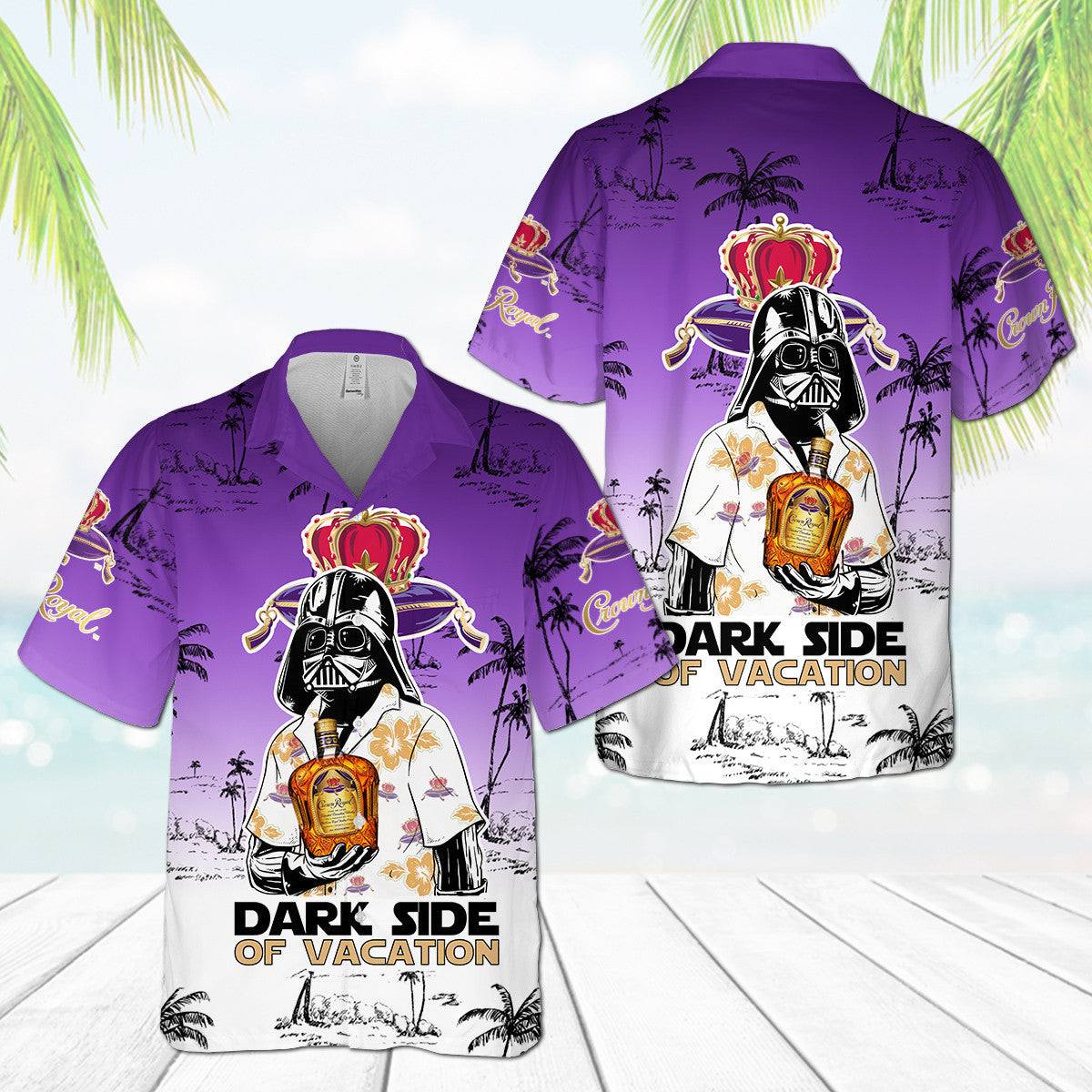 Crown Royal Darth Vader Dark Side Of Vacation Hawaii Shirt Ha49572