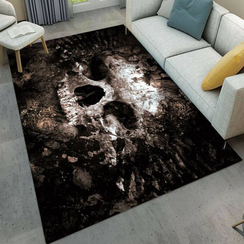 Horror Halloween Skull Pattern Area Rugs