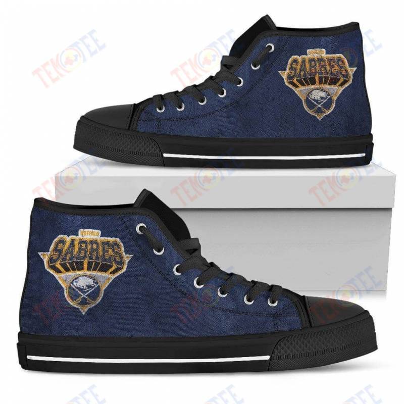 Mens Womens Buffalo Sabres High Top Shoes 3D Simple Logo Shoes TMT900