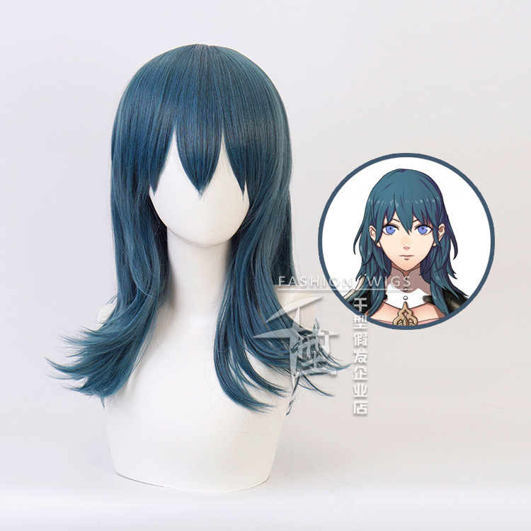 Anime Fire Emblem: ThreeHouses Byleth Wig Cosplay Costume Heat Resistant Synthetic Hair Women Halloween Party Wigs alx