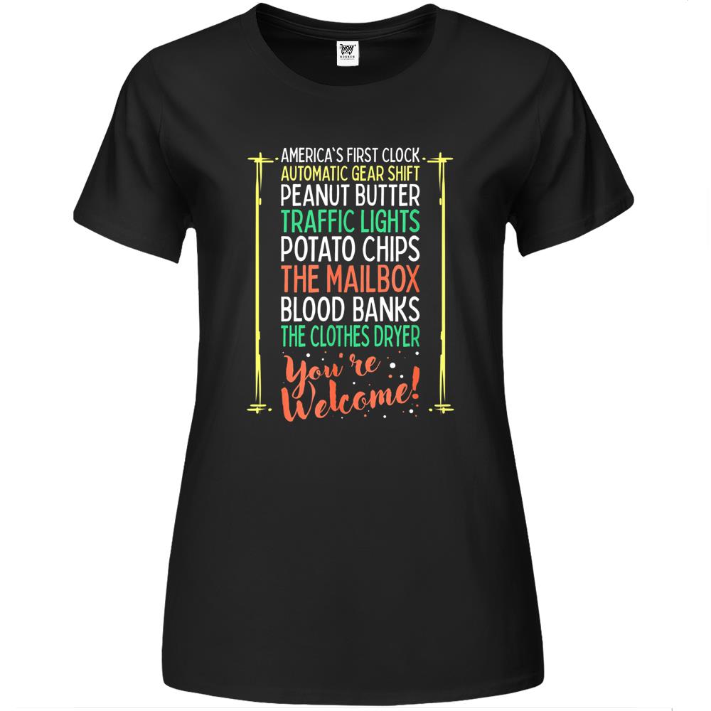 You’Re Welcome Black History Month Pride African Inventors Premium Womens T Shirts