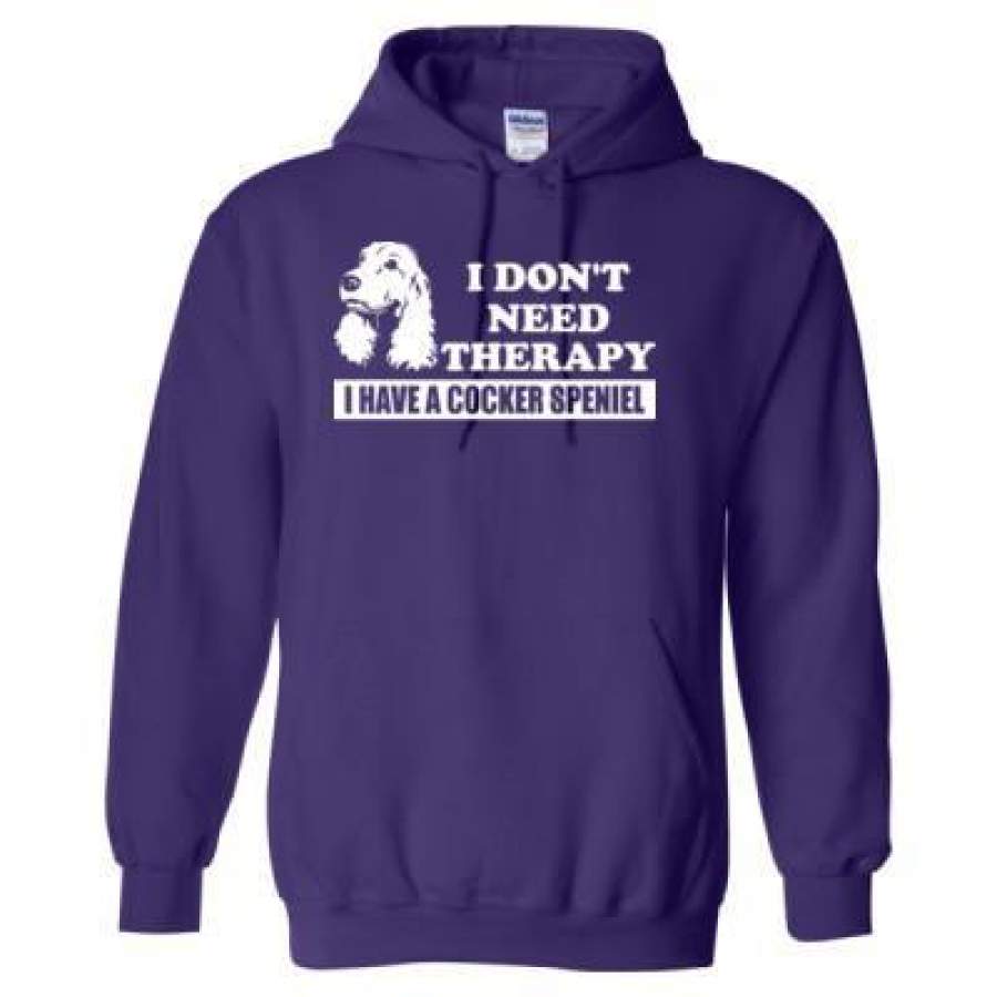 AGR I Do Not Need Therapy I Have A Cocker Spaniel Dog – Heavy Blend™ Hooded Sweatshirt