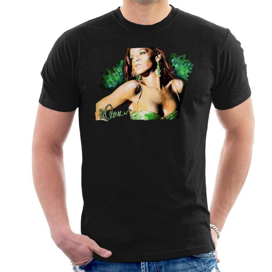 Sidney Maurer Original Portrait Of Rihanna Earrings Men’s T-Shirt