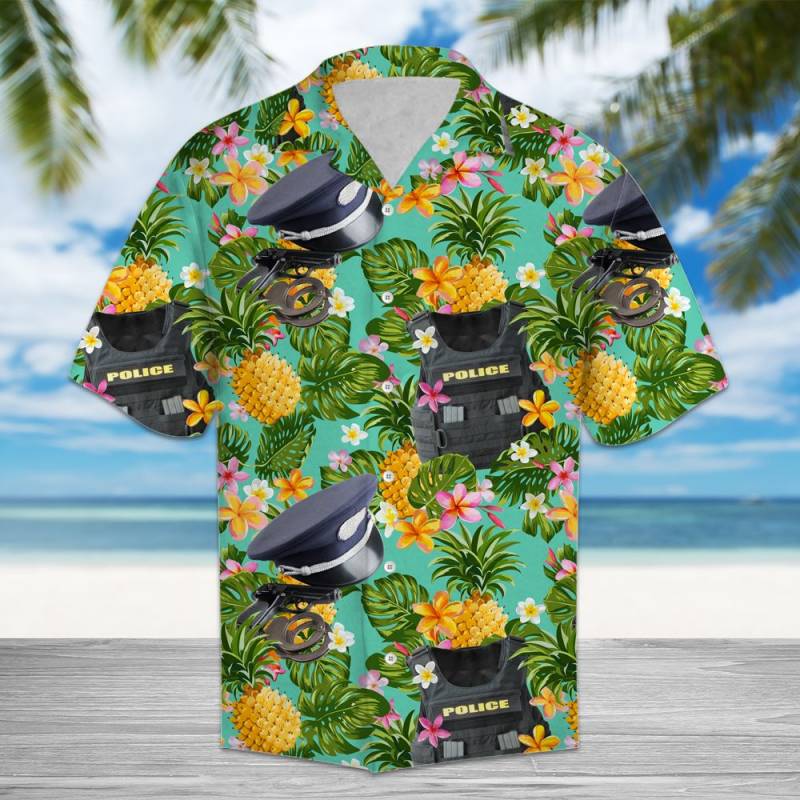 Tropical Pineapple Police Hawaii Shirt Ha87402