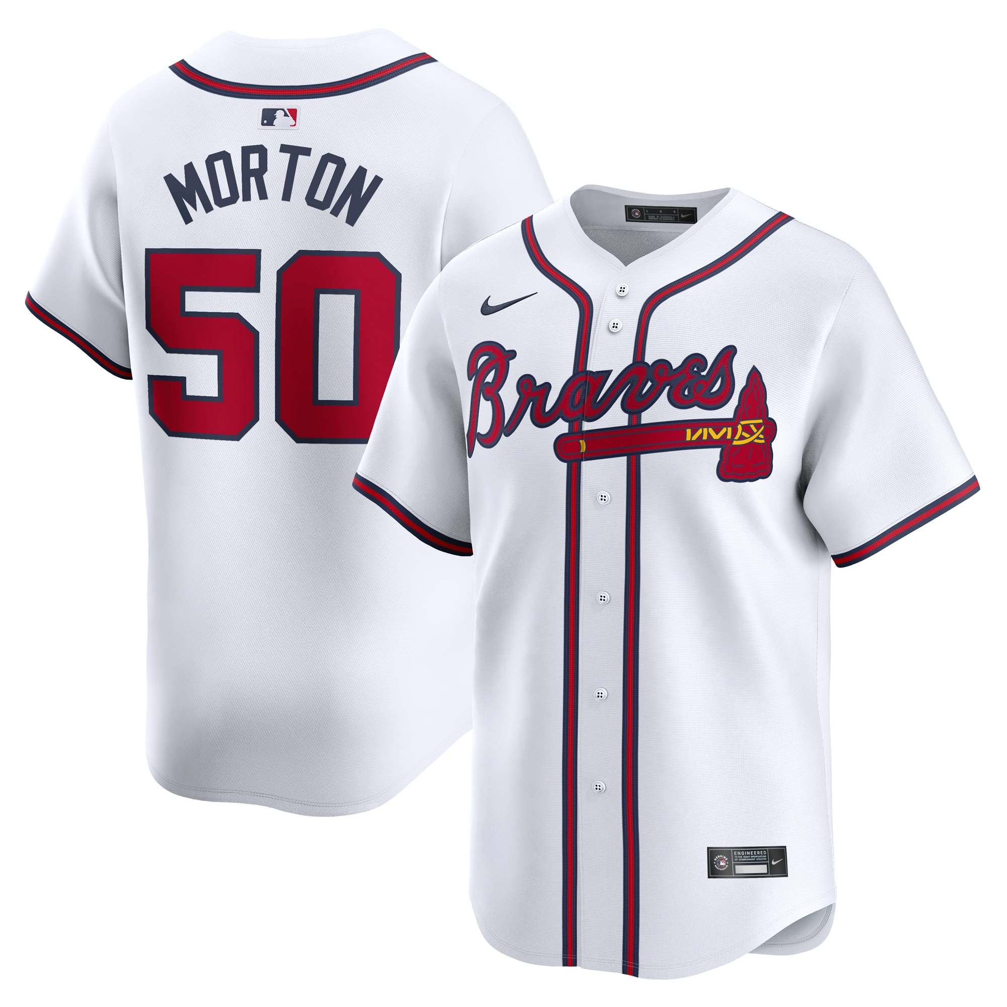 Charlie Morton Atlanta Braves Home Limited Player Jersey – White