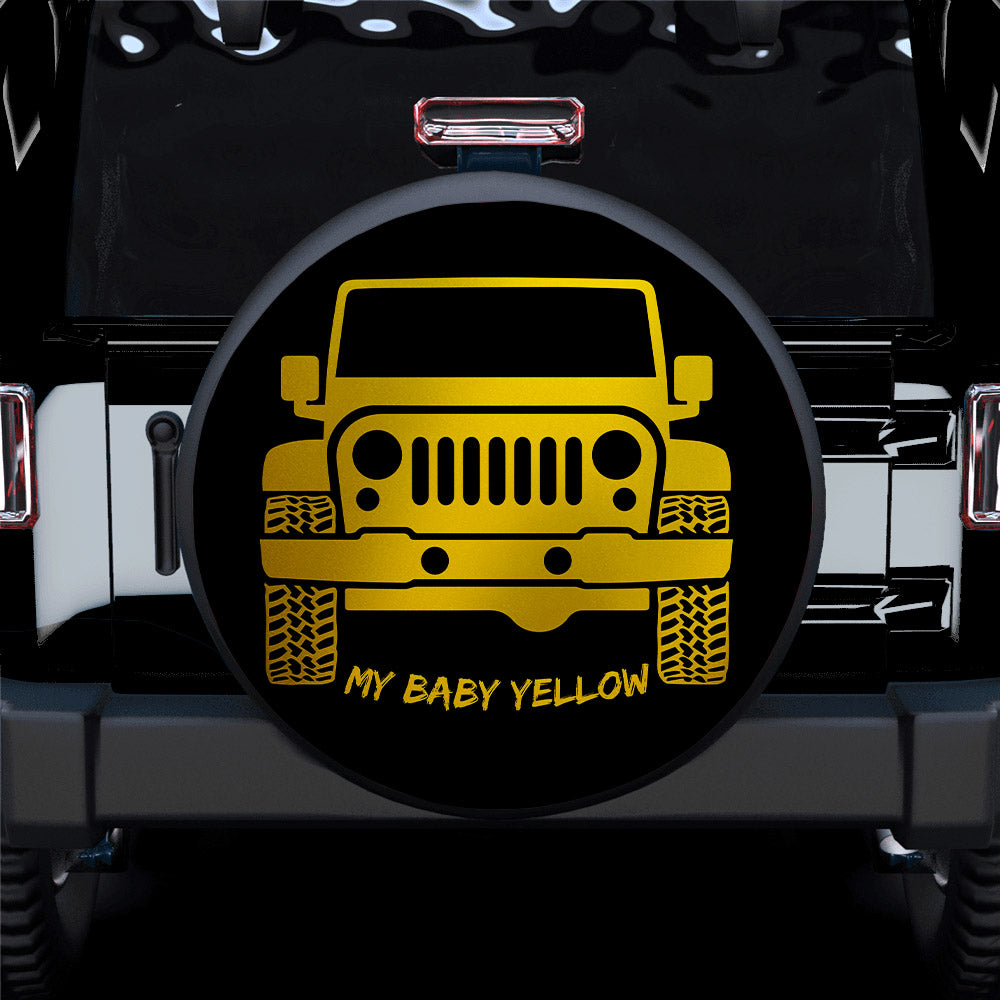 My Baby �Yellow Jeep Car Spare Tire Covers Gift For Campers