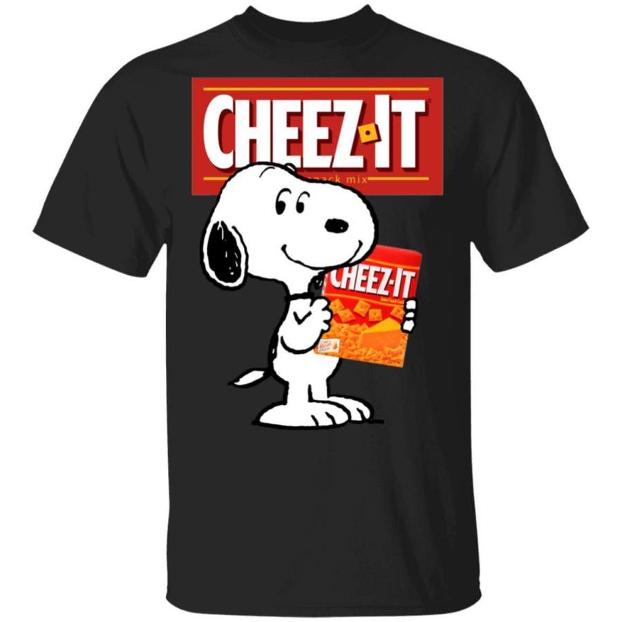 Snoopy And Cheez It T-shirt Funny Snack Tee VA12