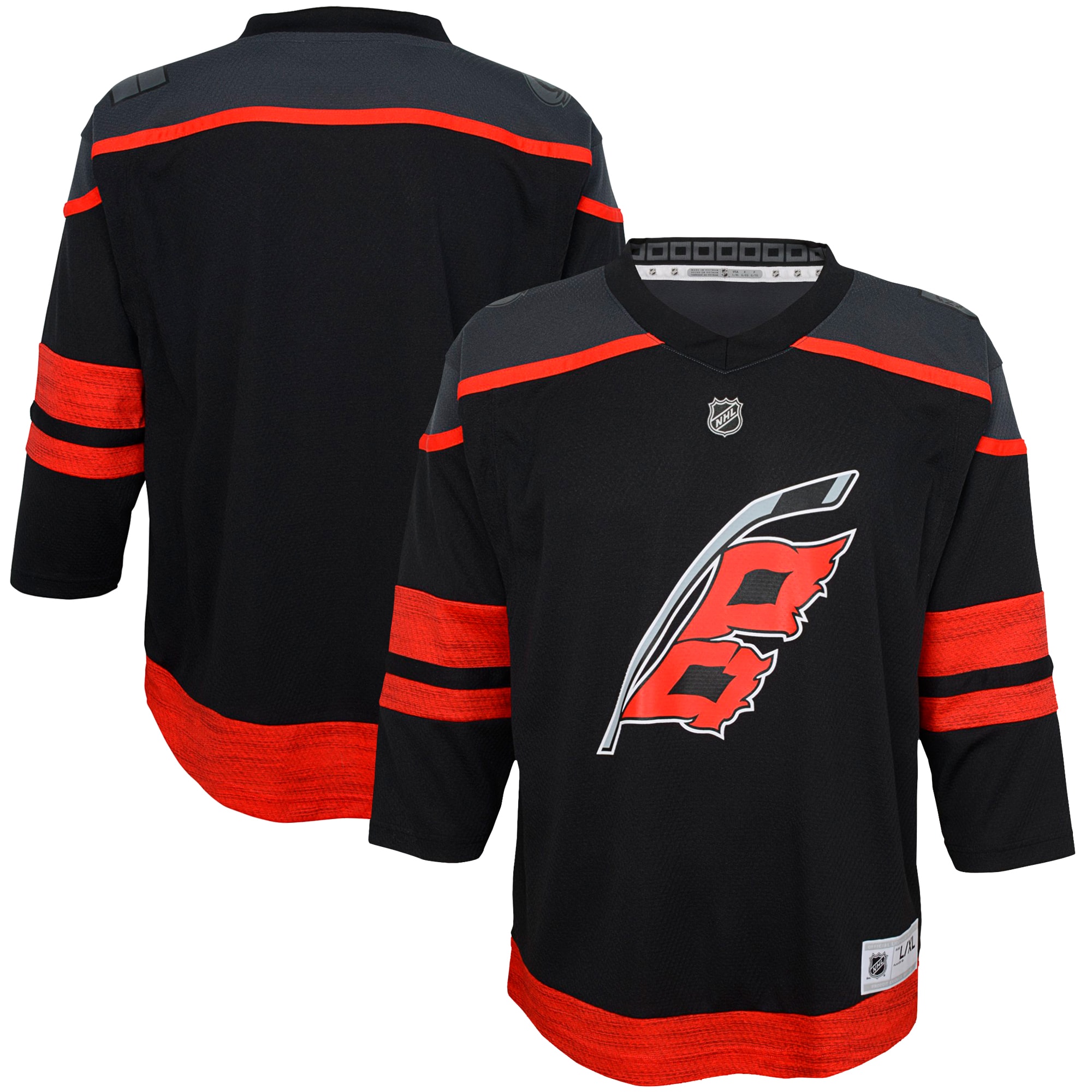 Youth Carolina Hurricanes Black Home Jersey