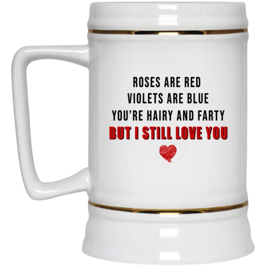 Couple gifts – You’re hairy and fatty but i still love you mug travel mug beer stain – GST