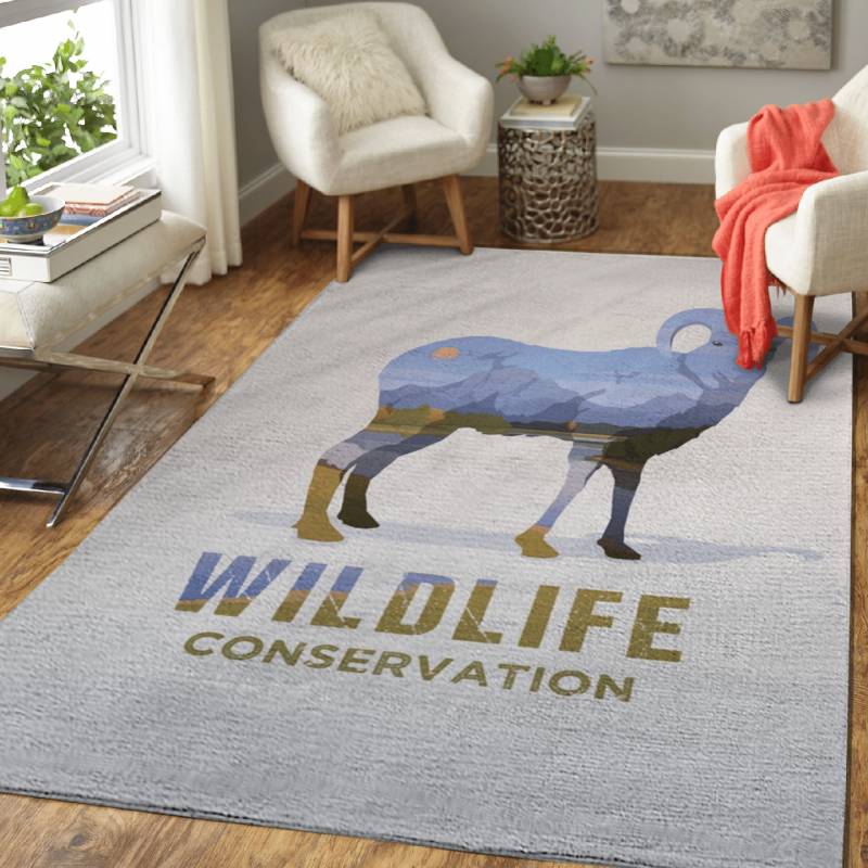 Sheep animals of America – Animals Area Rug Carpet