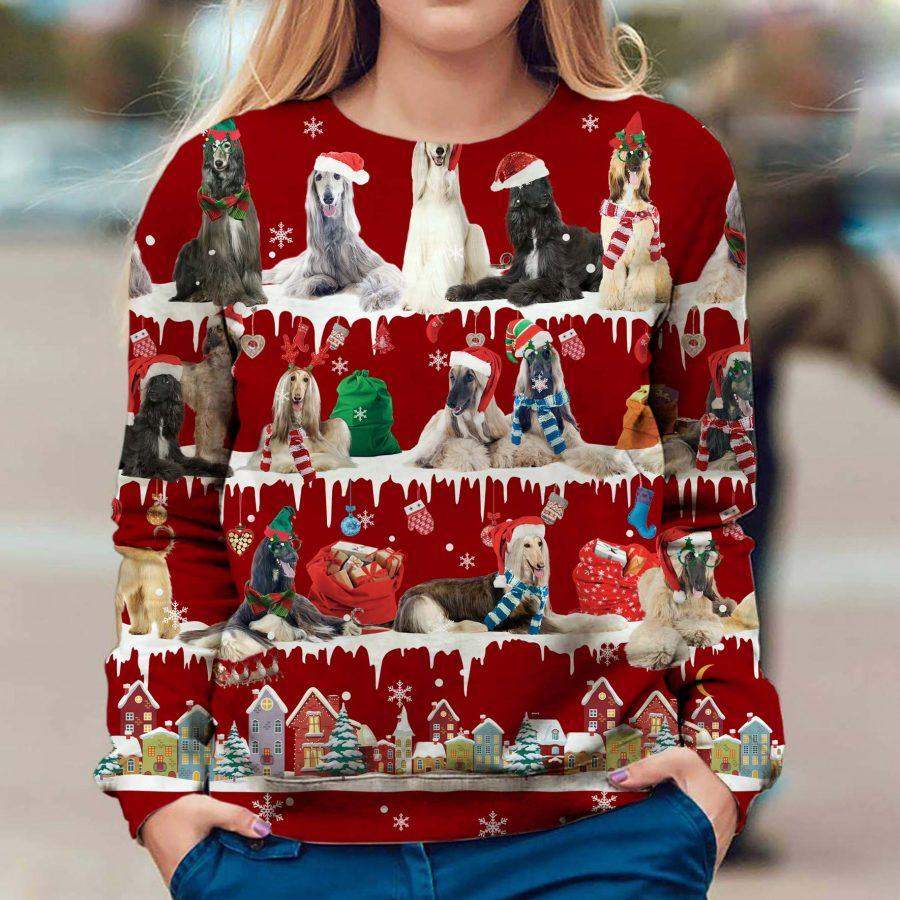 Afghan Hound Sweatshirt Men Ugly Christmas Sweater Christmas Gift Idea For Mom
