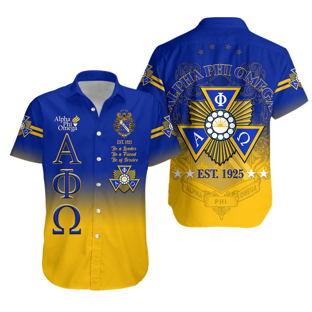 Alpha Phi Omega Apo Hawaiian Shirt Original Style – Gradient Blue Lt8