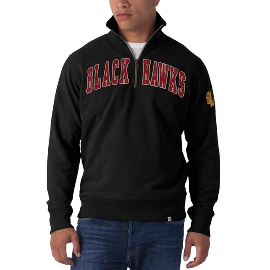 Chicago Blackhawks – Striker 1/4 Zip Premium Sweatshirt