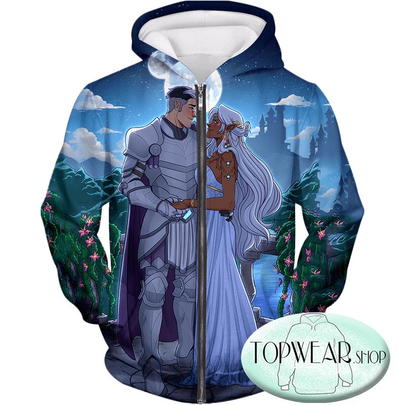 Voltron: Legendary Defender Hoodies – Couple Shiro X Princess Allura Awesome Zip Up Hoodie