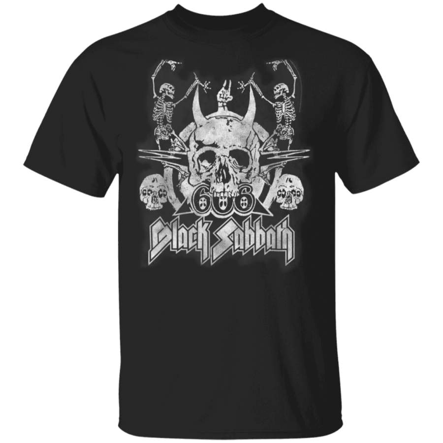 Black Sabbath Official Vintage Dancing Skeletons TShirt