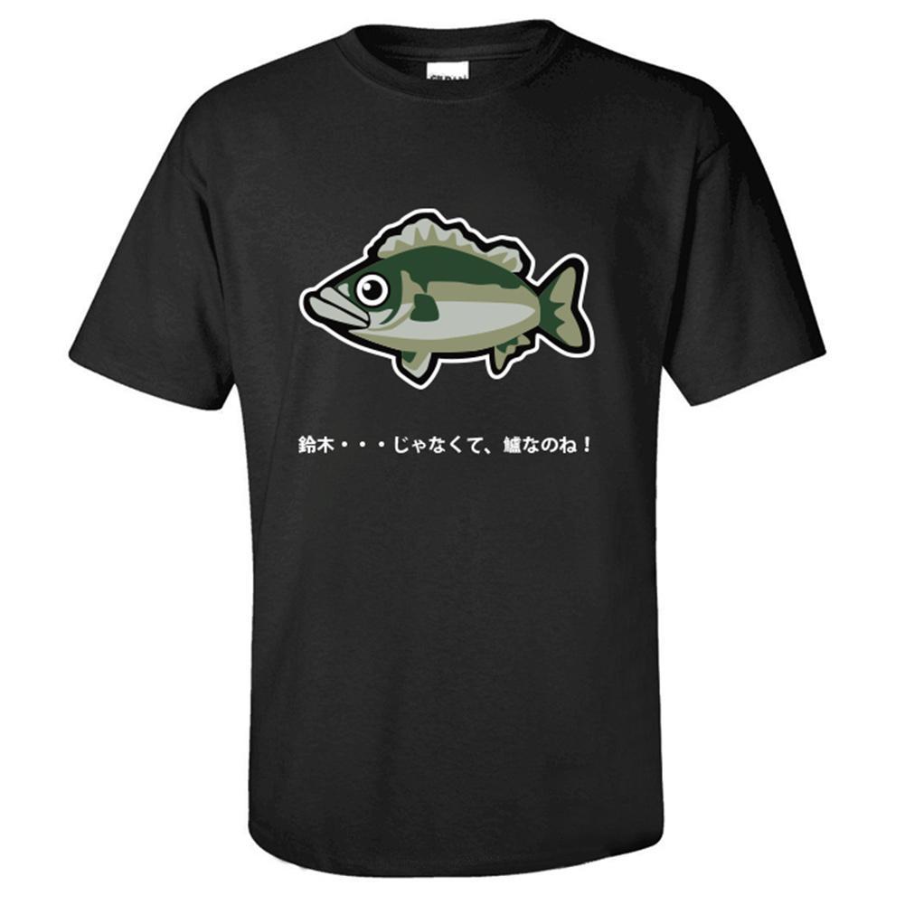 Unisex Animal Crossing T-Shirt Sea Bass Printed Summer O-Neck T-Shirt Casual Street Shirts (Japanese Version)