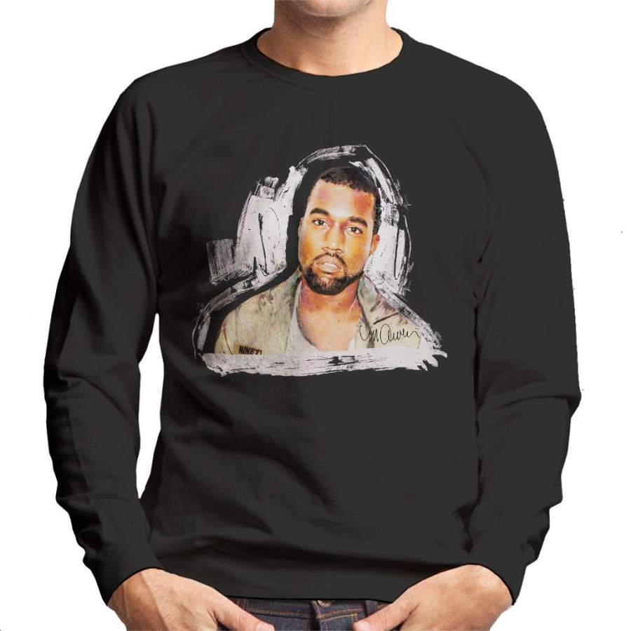 Sidney Maurer Original Portrait Of Kanye West Men’s Sweatshirt