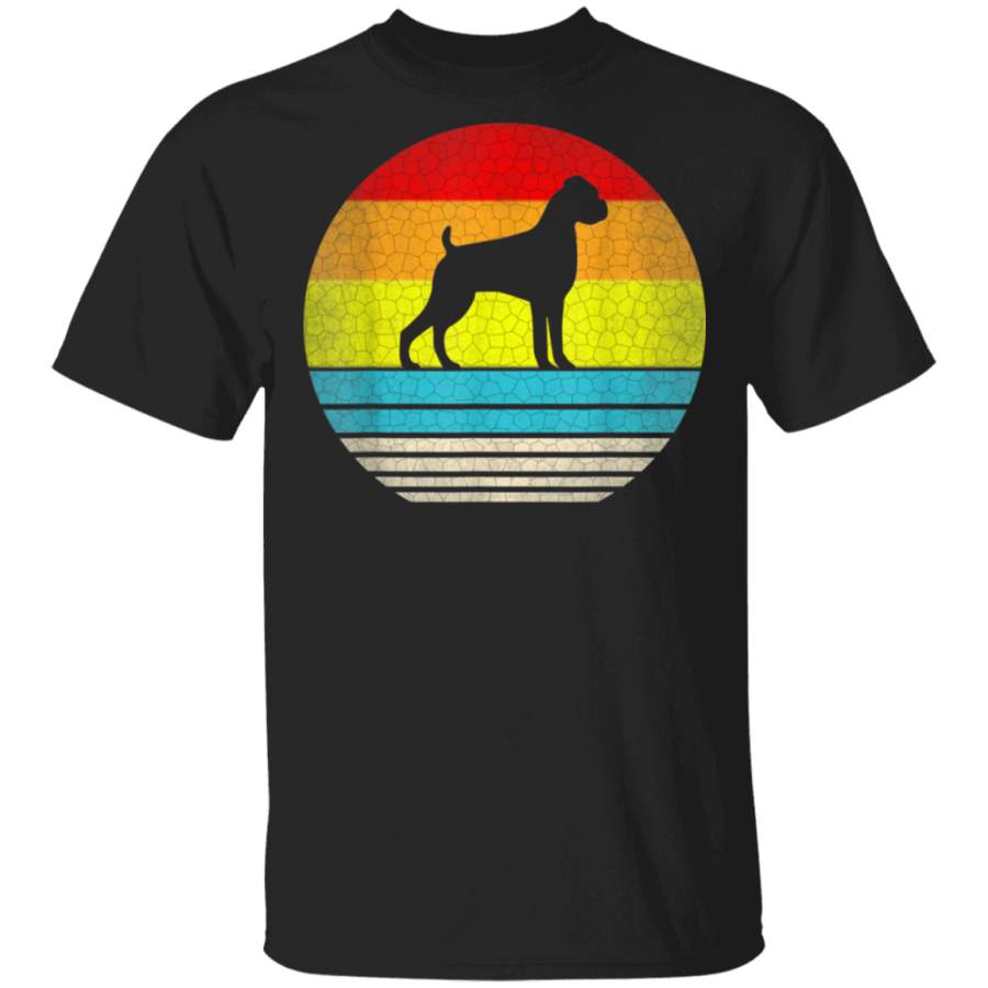 Boxer Dog  Vintage Retro Gift For Boxer Lovers Tshirt