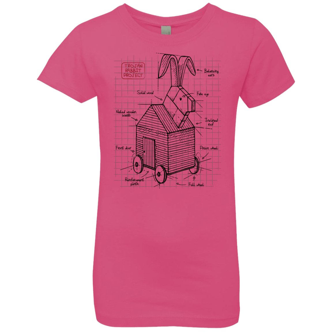 Trojan Rabbit Plan Girls Premium T-Shirt