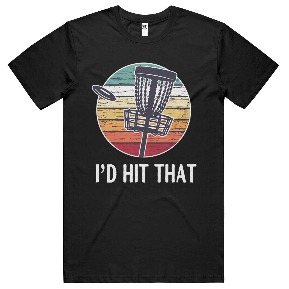 Retro Disc Golf Sport Shirt, I’D Hit That Sunset Vintage T Shirts