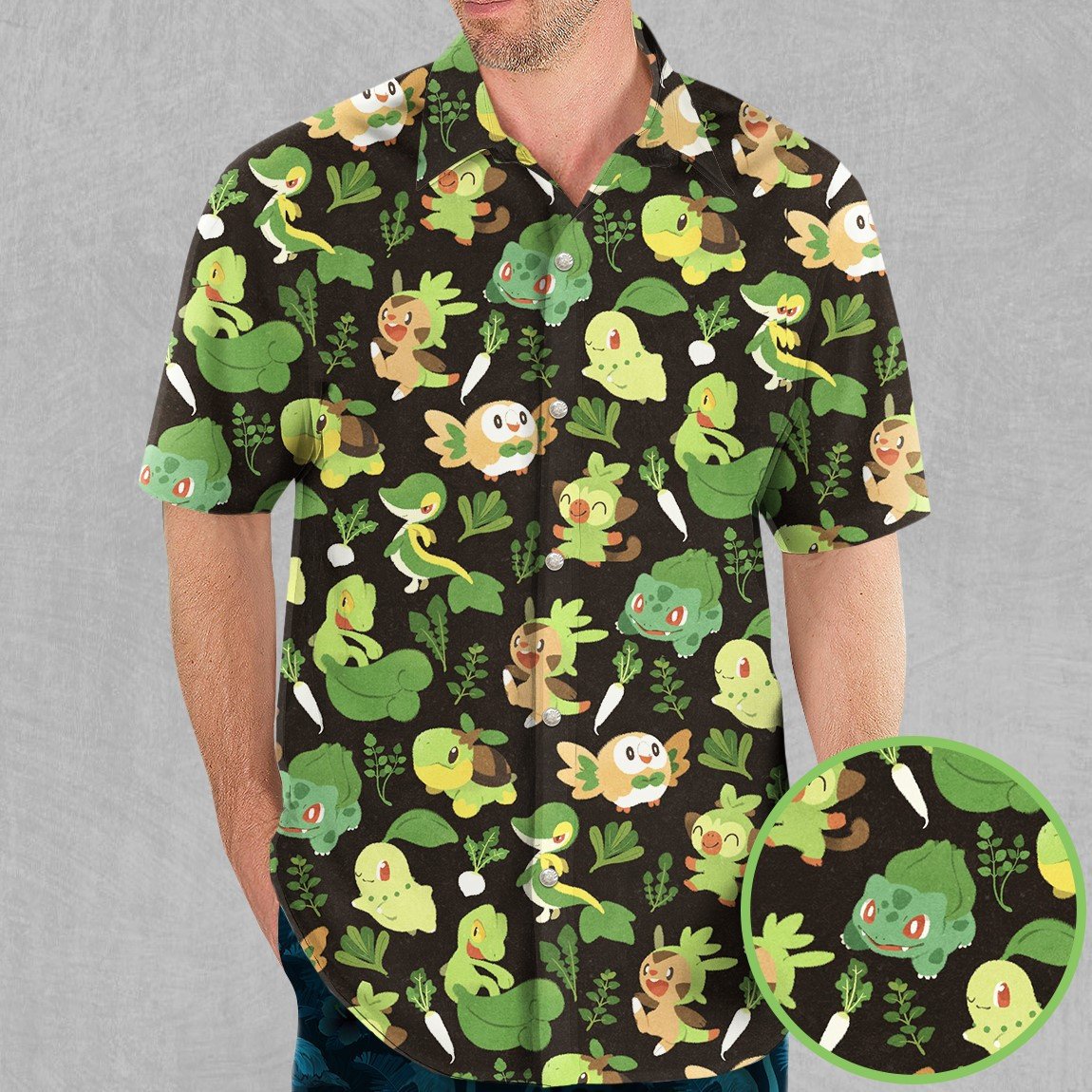 Nature Pkm Pattern Hawaii Shirt P030106