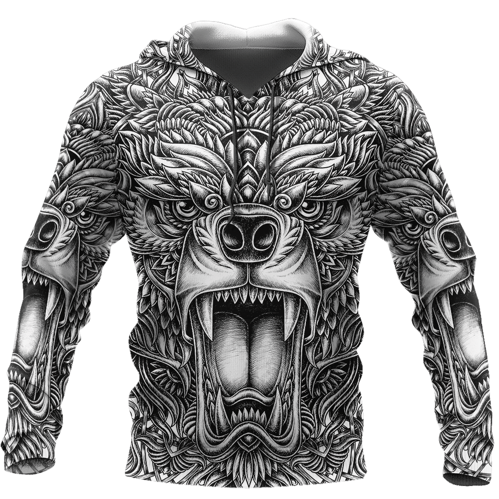 Bear Tattoo 3D All Over Printed Shirts For Men And Women Az071201 Pl