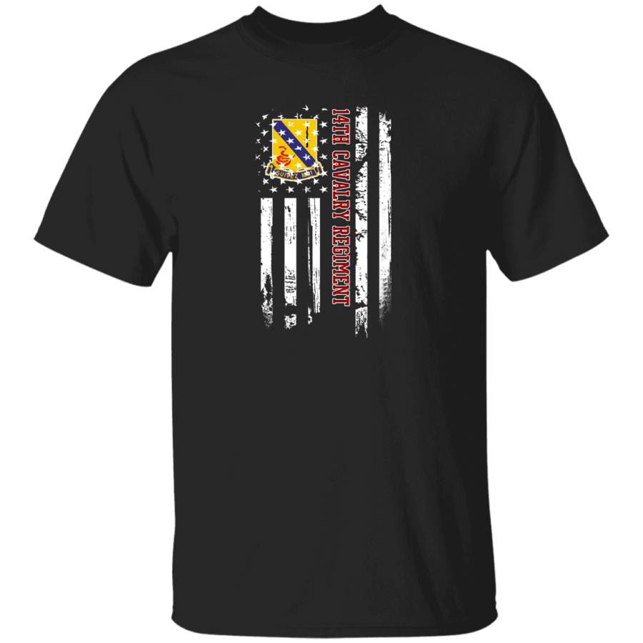 14th Cavalry Regiment Veteran American Flag Tshirt Veterans Day Christmas Gift Mug