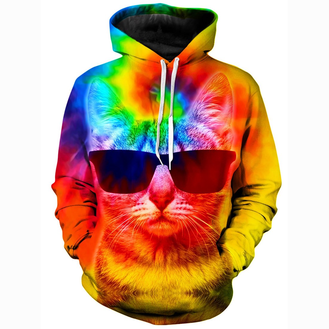 Kitten Tie-Dye Unisex Cats Hoodie