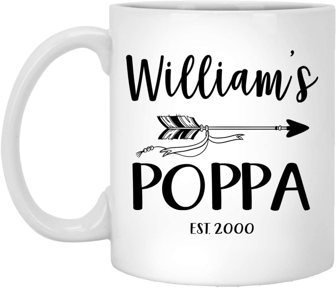 New Poppa Mug – Personalized Poppa Mug – Baby Reveal Mug – First Time Poppa Gift – Father’S Day Gift 11Oz