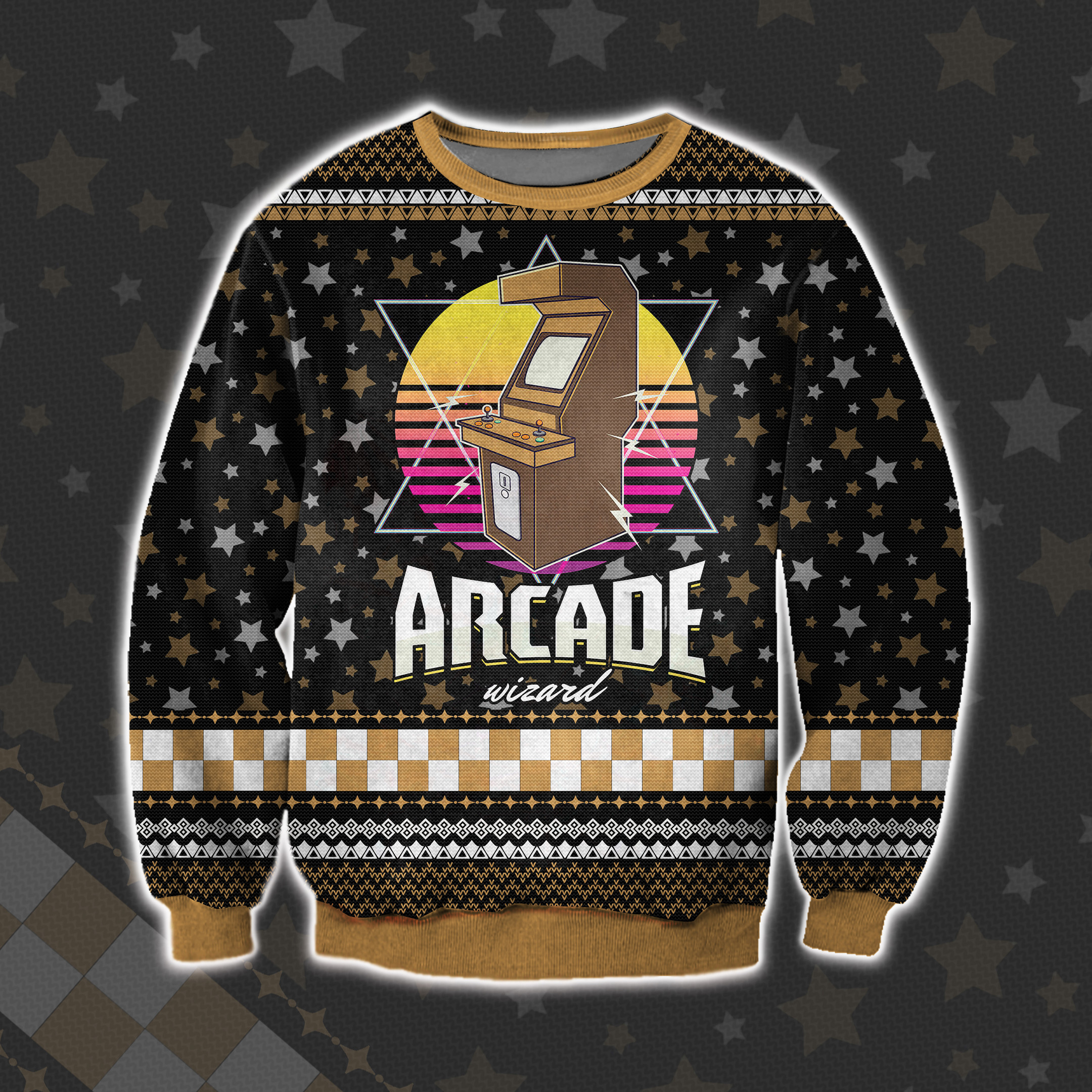 Arcade Game Machine Ugly Christmas Sweater