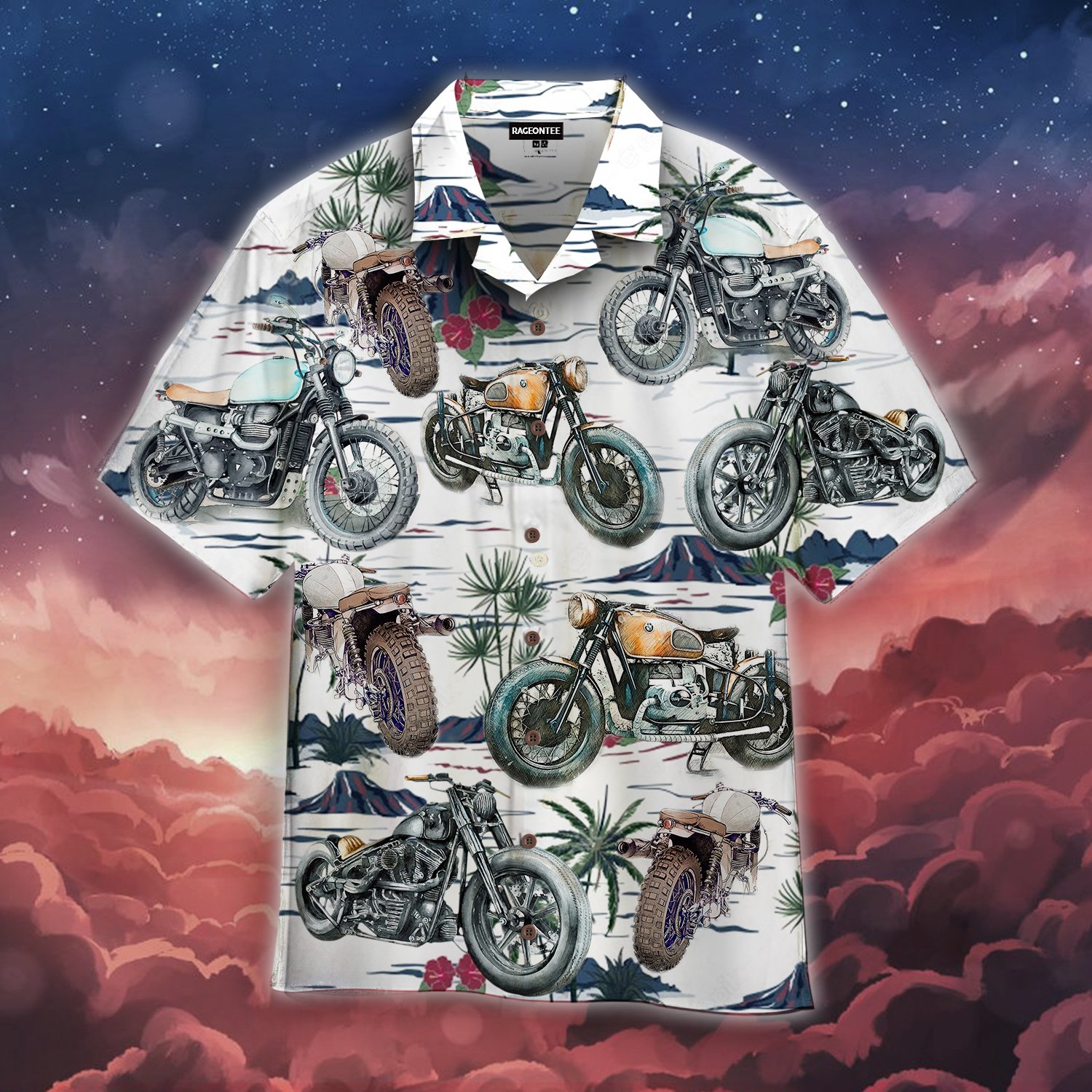 Amazing Retro Motocycle Hawaii Shirt For Men Women Adult Ha32973