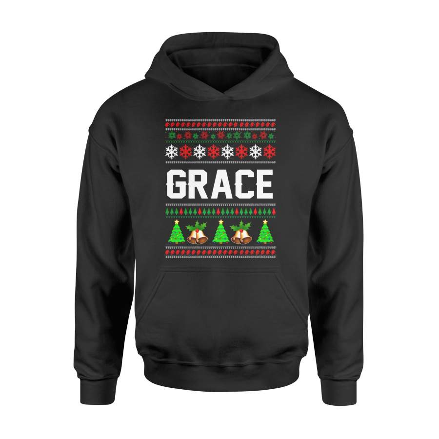 Christmas gift idea GRACE Xmas Family Ugly T-Shirt – Standard Hoodie