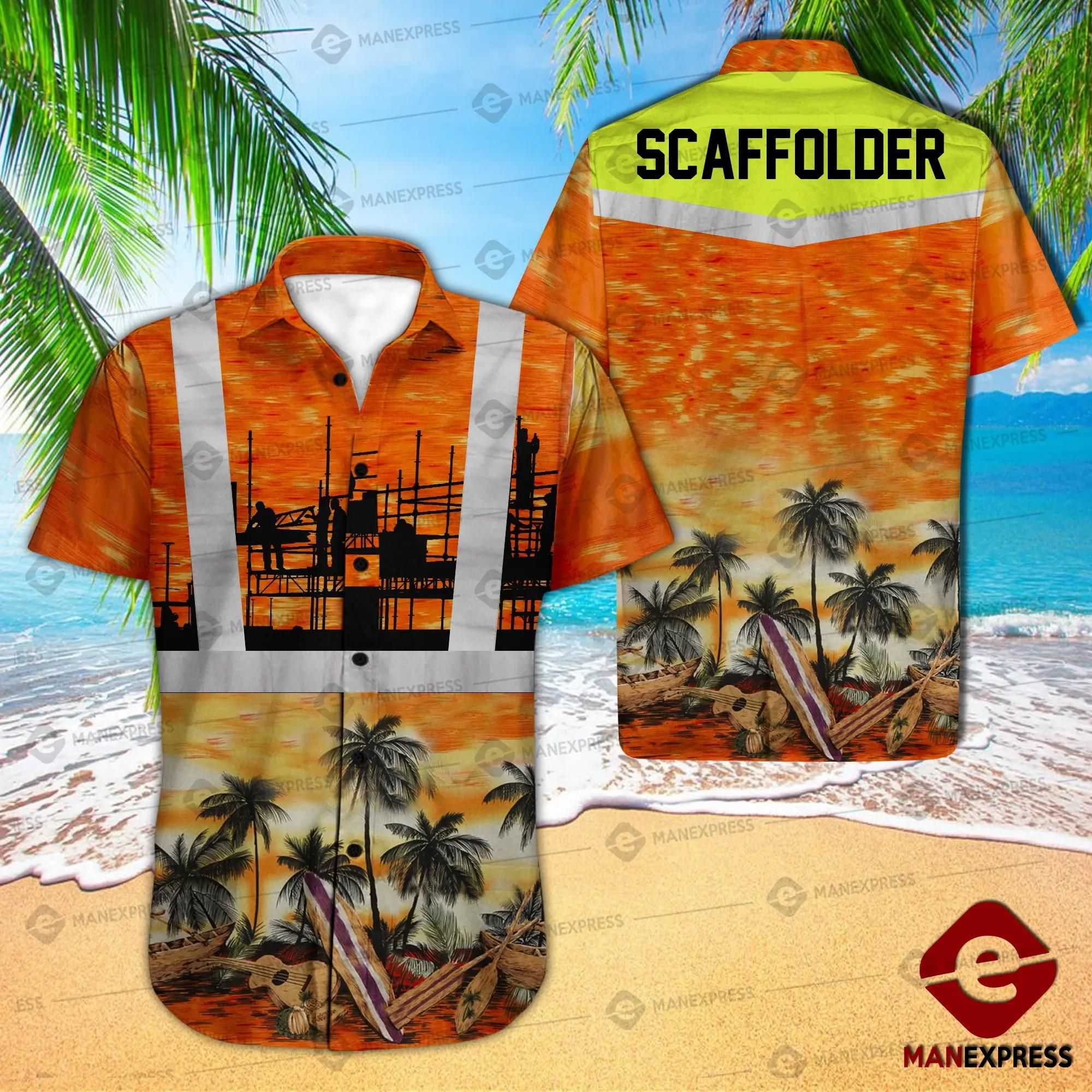 Scaffolder Aloha Hawaii Shirt Colorful Short Sleeve Summer Beach Casual For Men And Women Ha97071