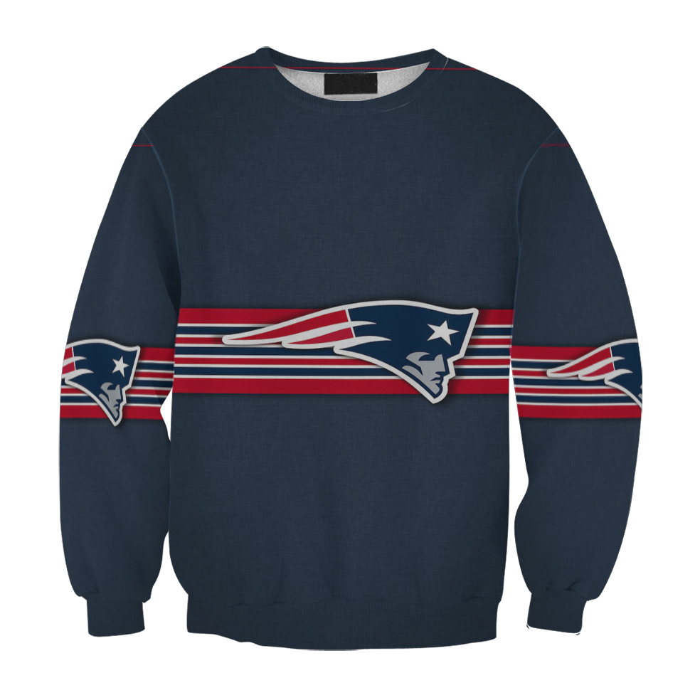 New England Patriots Red Line Navy Gift For Fan 3D Full Printing Sweatshirt