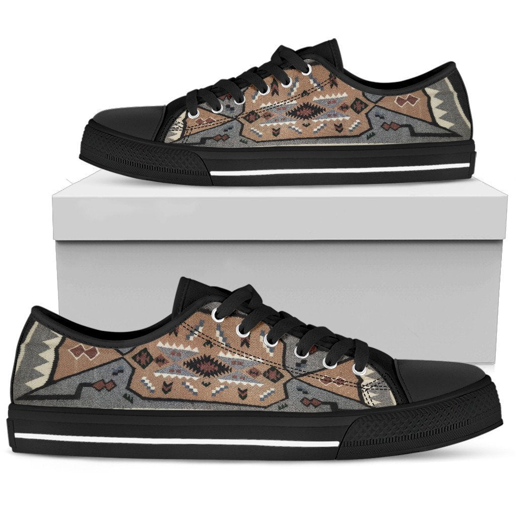 Native Rug Cultural Native American 3D All Over Printed Women'S Low Top Shoe - Am Style Design