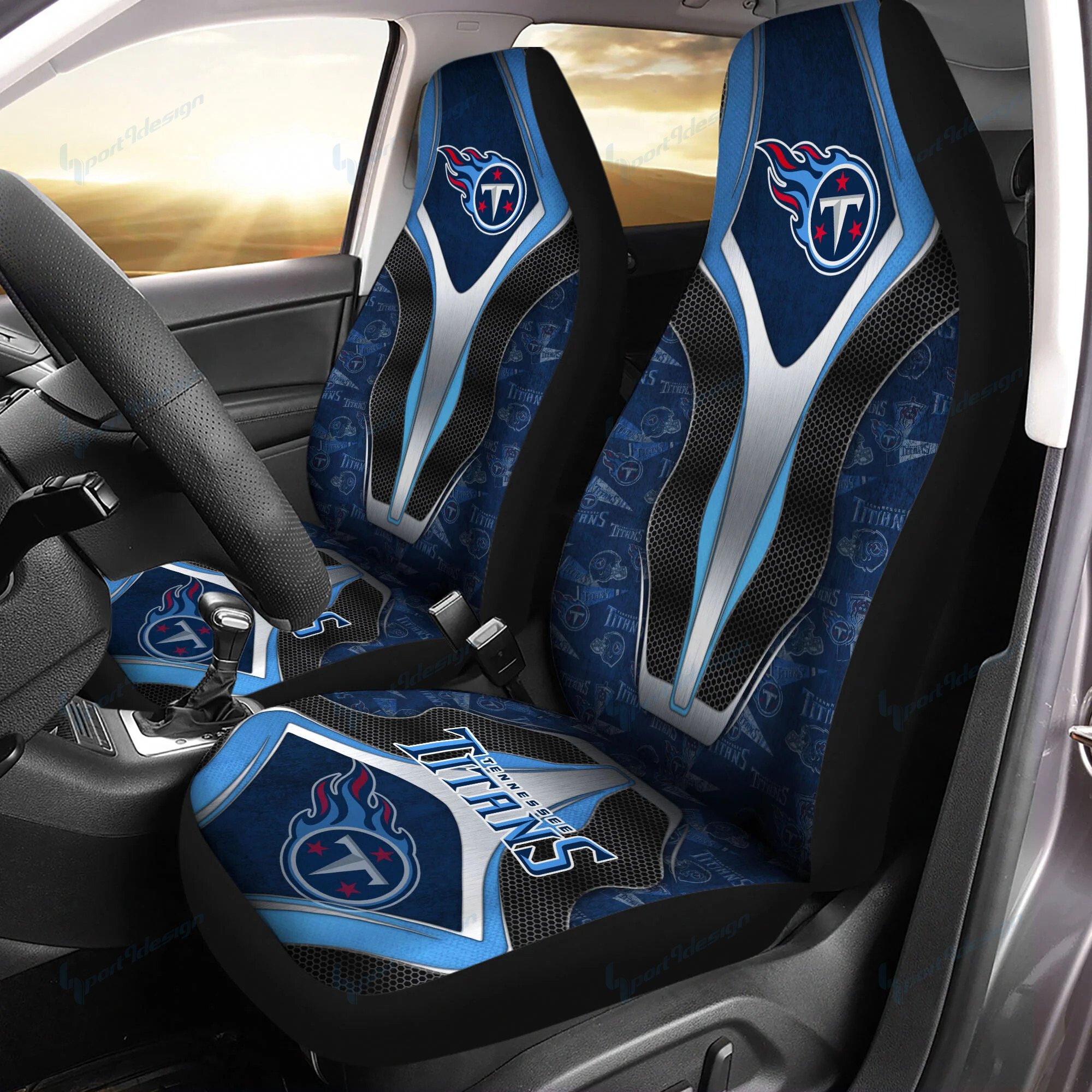 Tennessee Titans Car Seat Covers Bg53