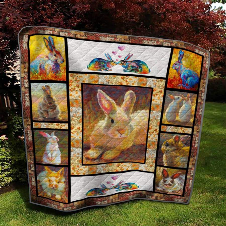 ST RABBIT  QUILT BLANKET Christmas Gift Ideas