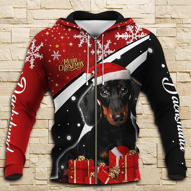 Dachshund Christmas V1 11 Hoodie