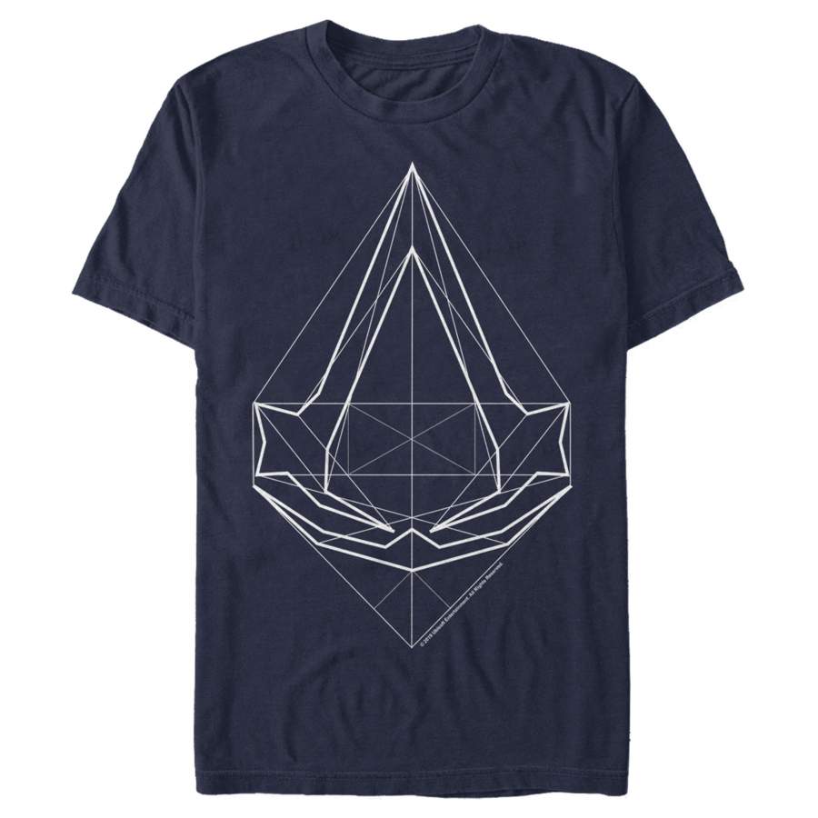 Assassin’s Creed Men’s Insignia Logo Blueprint  T Shirt