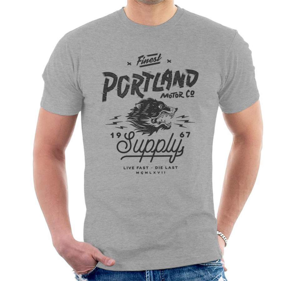 Divide And Conquer Portland Motor Co Men’s T-Shirt