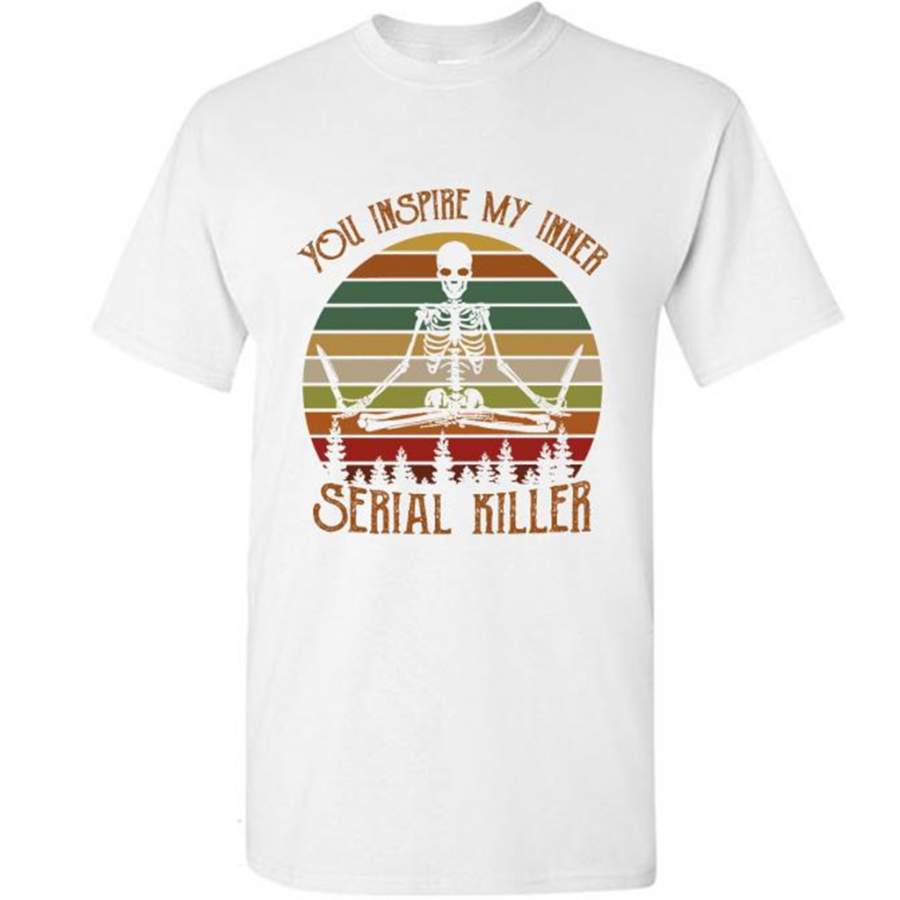 You Inspire My Inner Serial Killer, Skeleton Chef Vintage Classic Retro – Gildan Short Sleeve Shirt