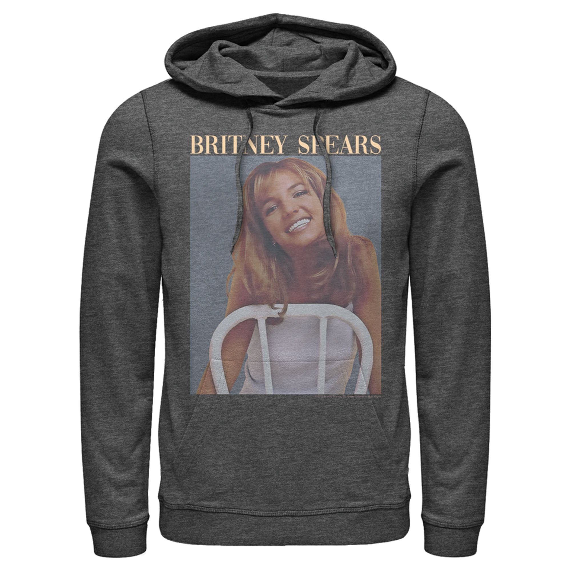 Britney Spears Men’S Faded Smile Poster  Pull Over Hoodie