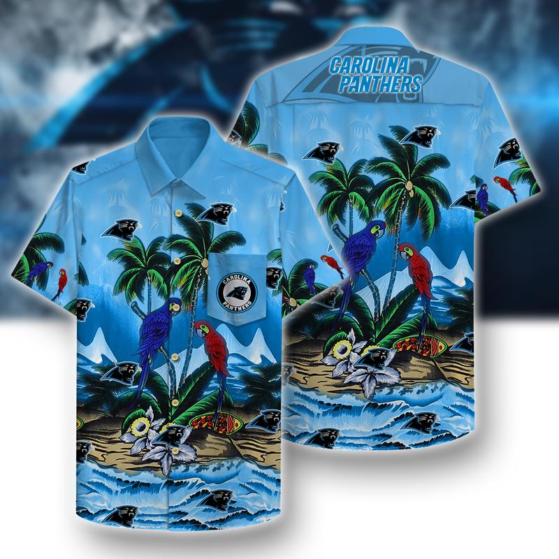 Carolina Panthers Unisex Hawaiian Shirt Pattern- Hawaii Shirt-Hao1