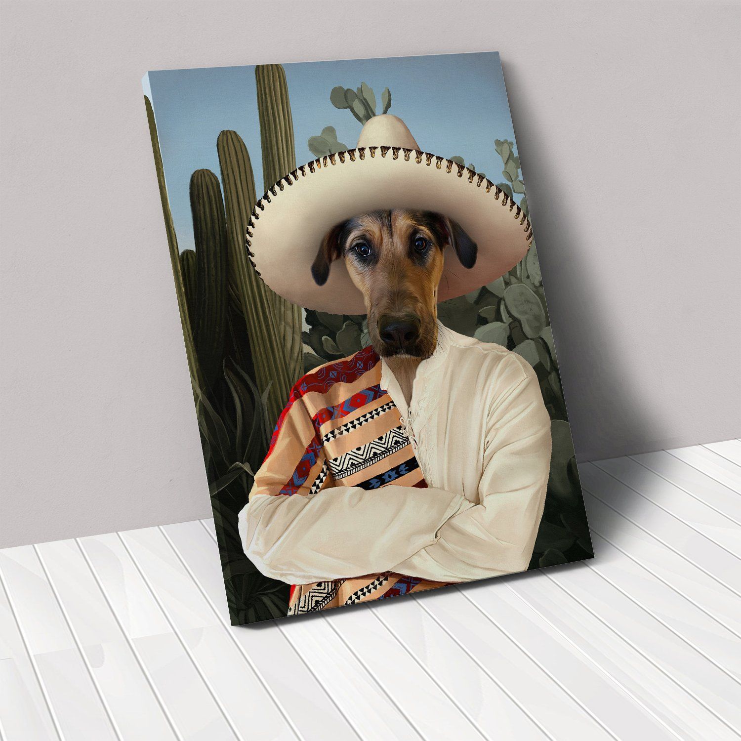 The Mexican Custom Pet poster canvas