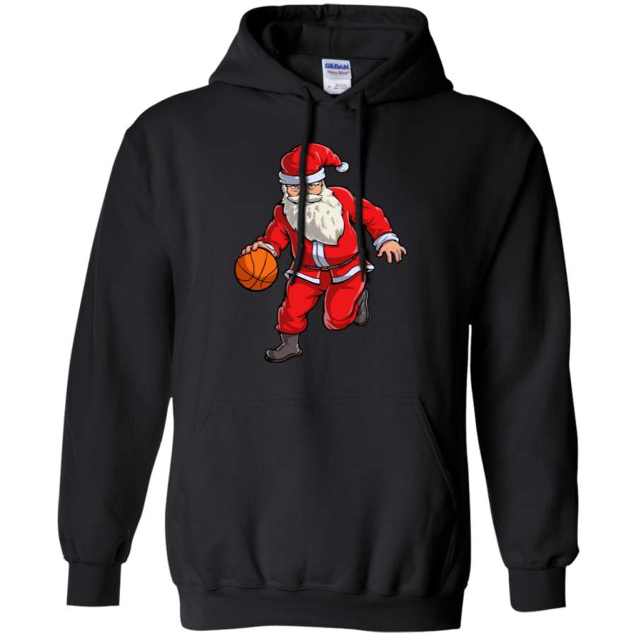 Santa Slam Crossover Basketball Christmas Hoodie