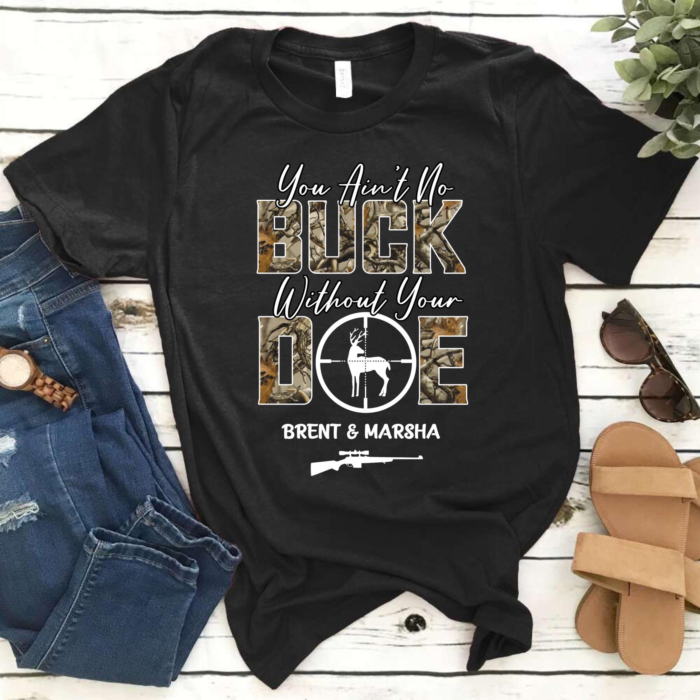 Personalized Hunting Wife And Husband -Standard T-Shirt