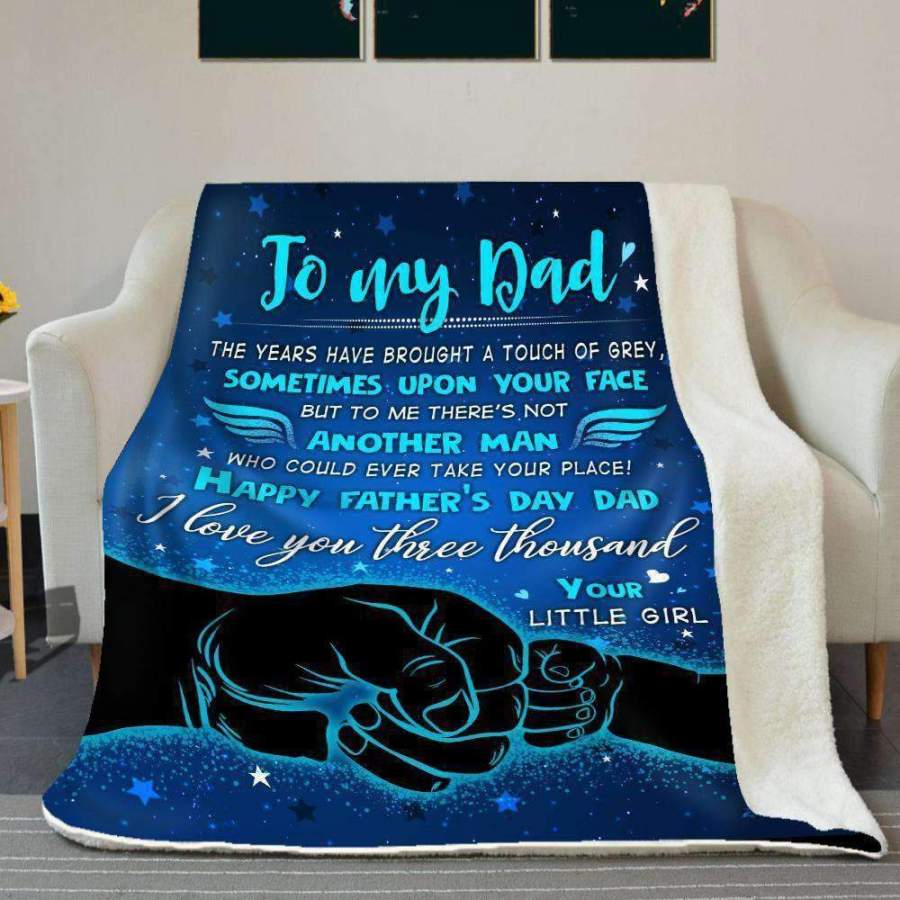 Father’s Day Gift For Dad I Love You Three Thousand Blanket