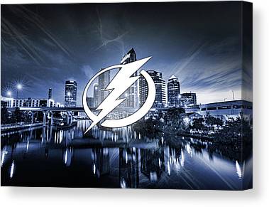 Tampa Bay Lightning Hockey Sportspop Art Canvas Print