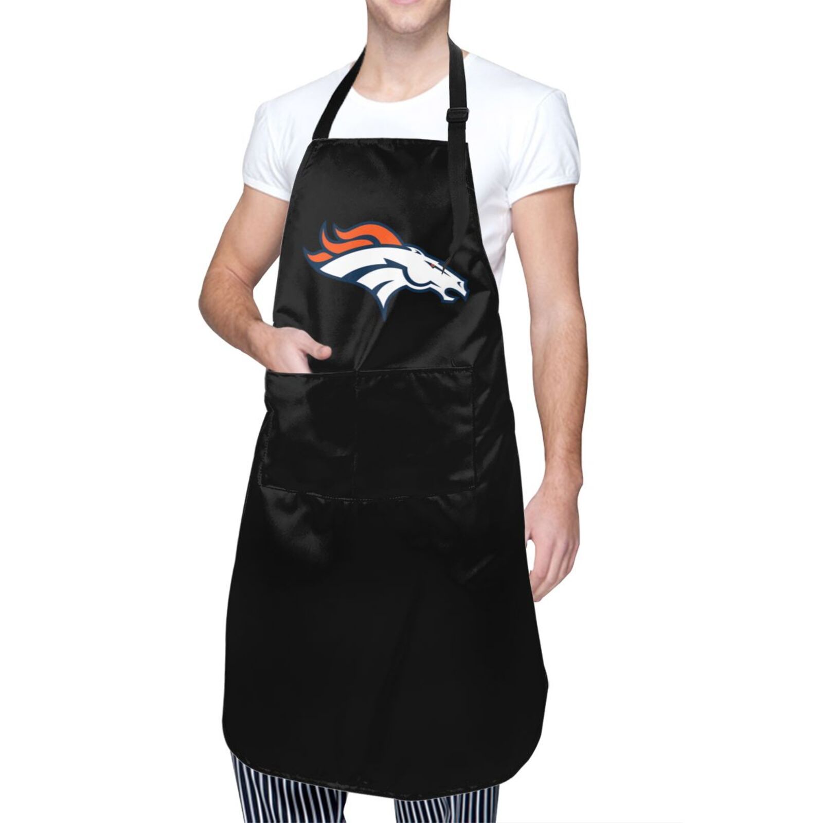 Denver Broncos Canvas Apron With Pockets