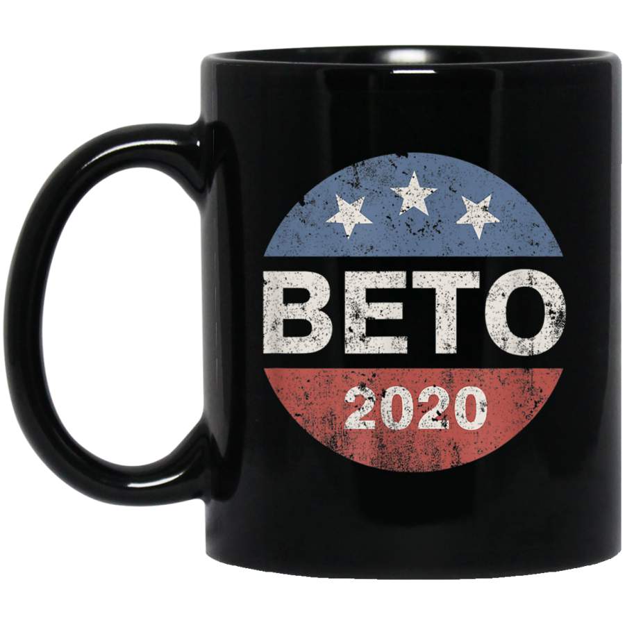 Beto 2020 Vintage Button Beto O’Rourke Mug Black Mug